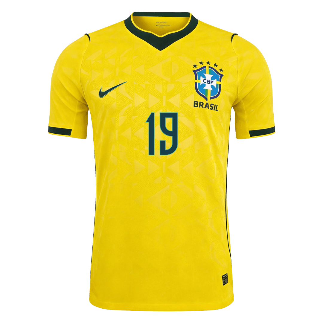 Brazil World Cup Hjemmebanetrøje Spillerversion 2026 ENDRICK #19 – Billede 2