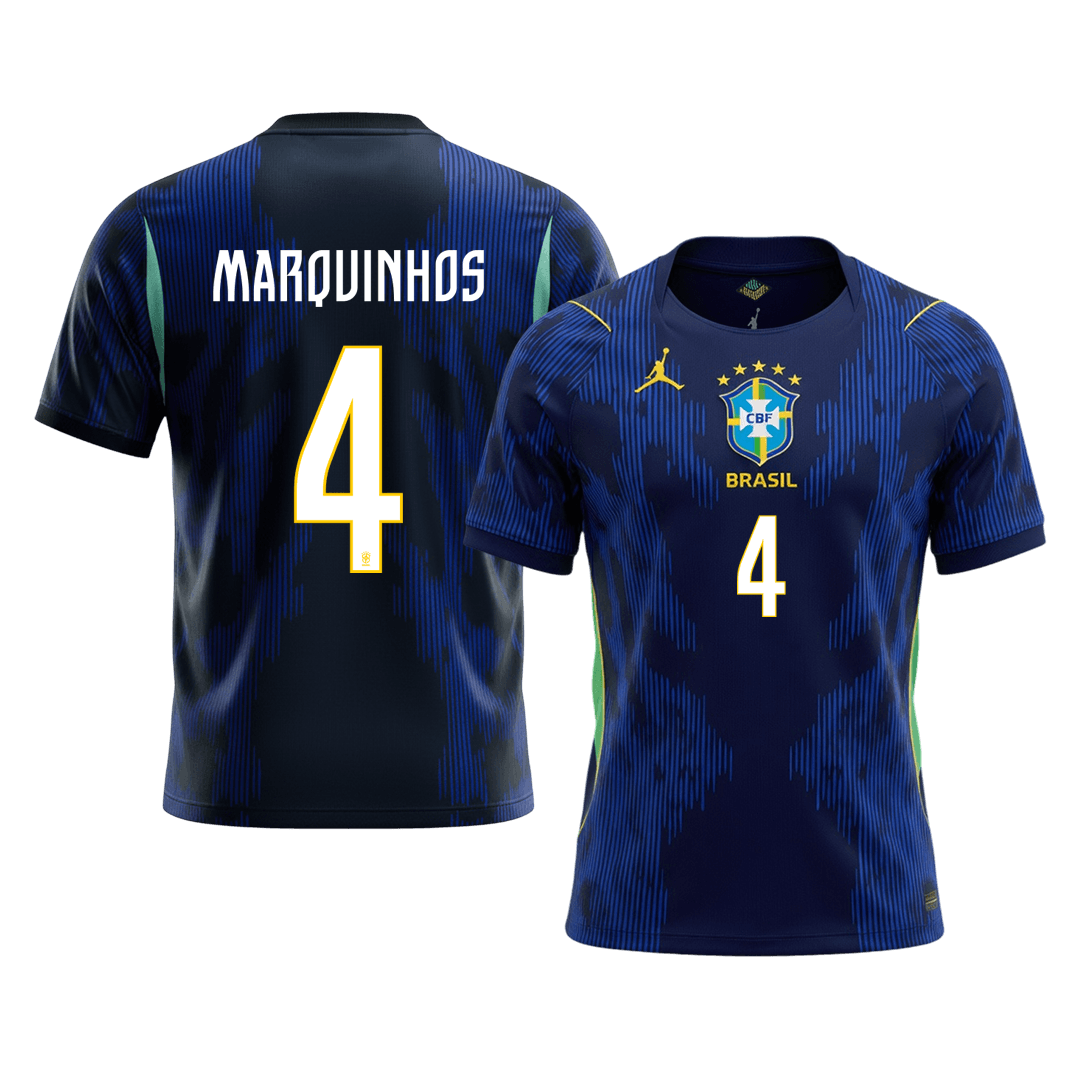 Brazil World Cup Udebanetrøje 2026 MARQUINHOS #4