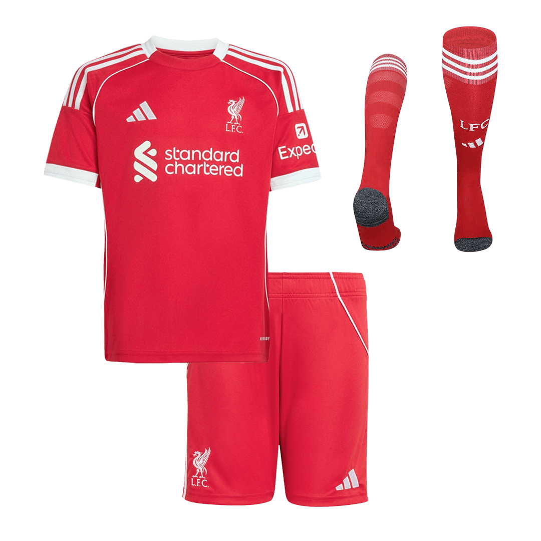 Liverpool Hjemmebanesæt Børn 3-dele 2025/26