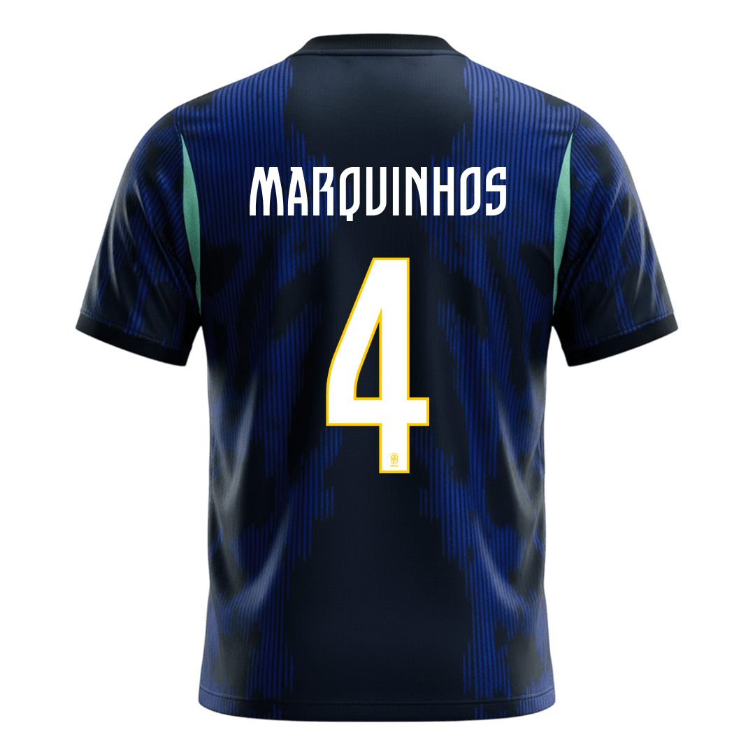 Brazil World Cup Udebanetrøje 2026 MARQUINHOS #4 – Billede 9