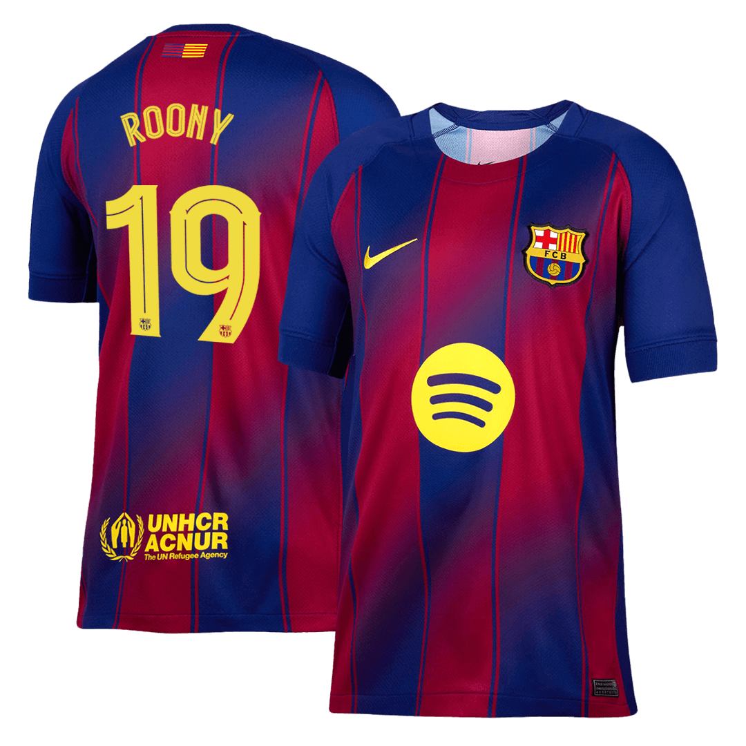 Barcelona Hjemmetrøje 2025/26 UCL ROONY #19