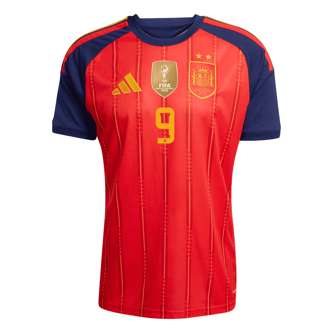 [Champion Edition] Spanien Hjemmebanetrøje VM 2026 – GAVI #9