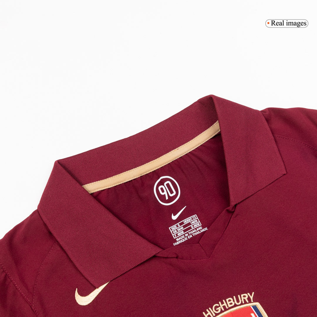 Arsenal Retro Langærmet Hjemmebanetrøje 2005/06 – Billede 7