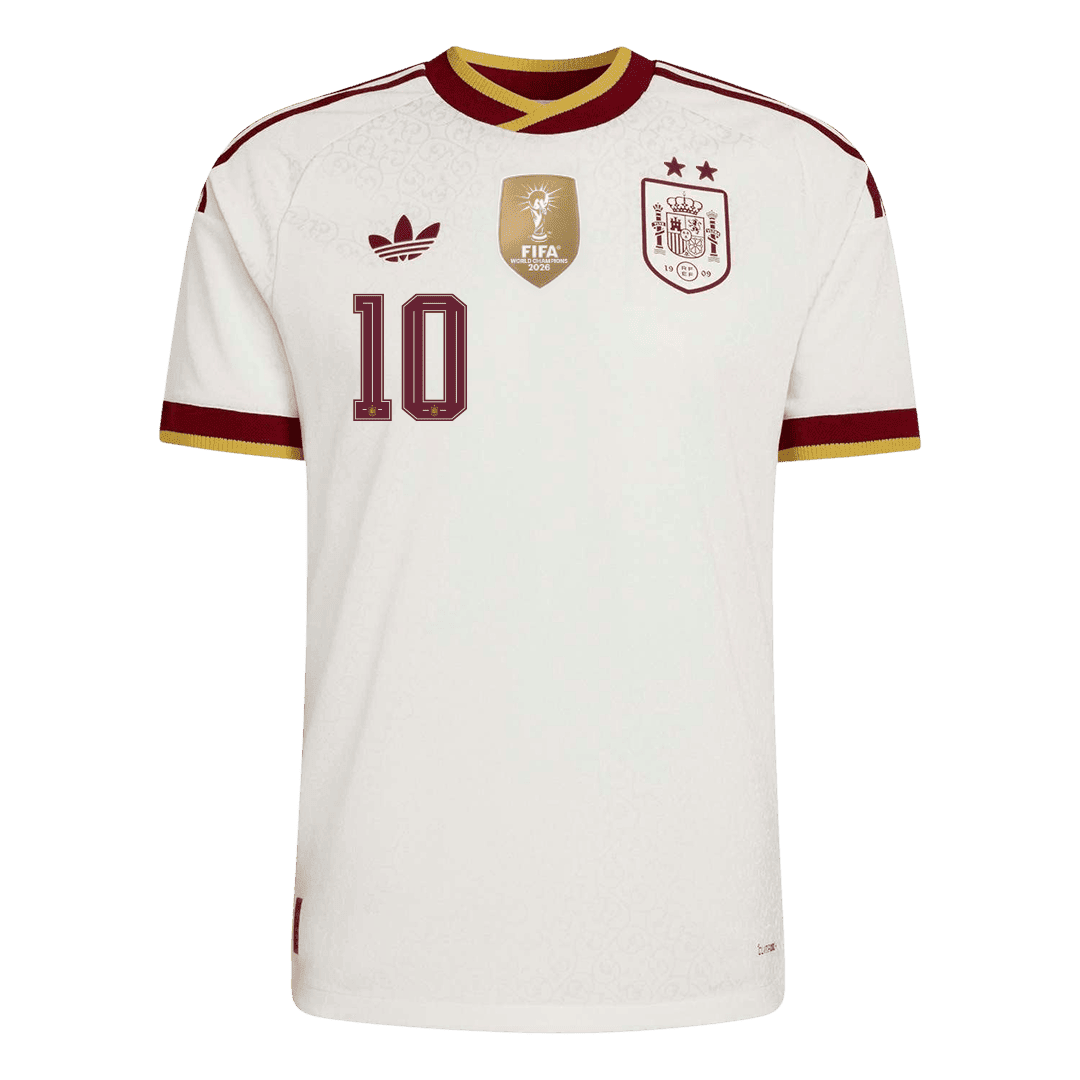 [Champion Edition] Spanien Udebanetrøje VM 2026 – OLMO #10 [Spillerversion]
