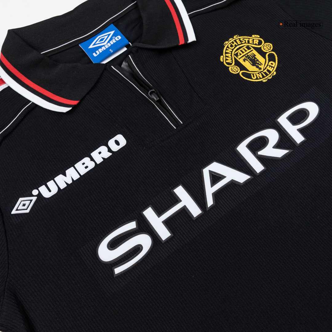 Manchester United Retro Udebanetrøje 1998 – Billede 4
