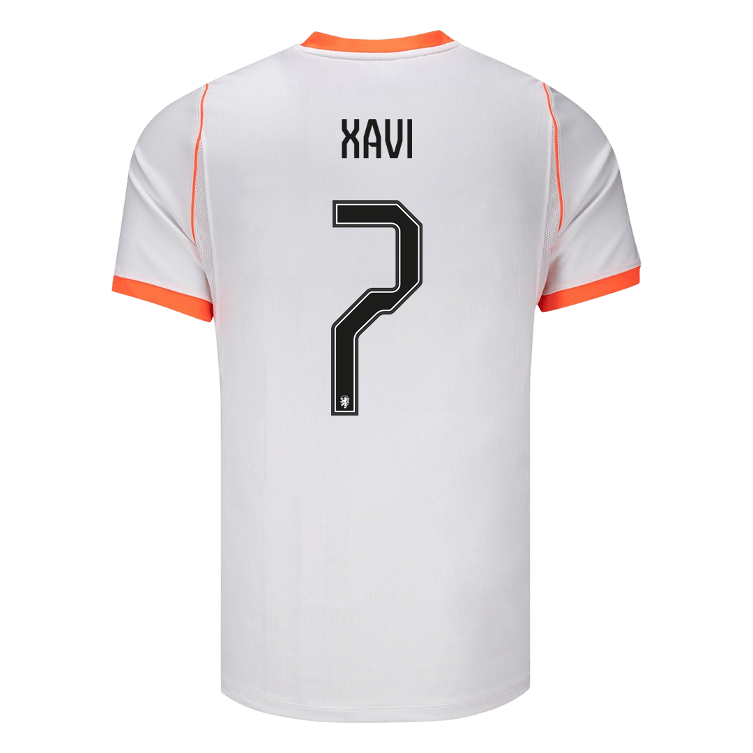 Netherlands World Cup Udebanetrøje 2026 XAVI #7 – Billede 3