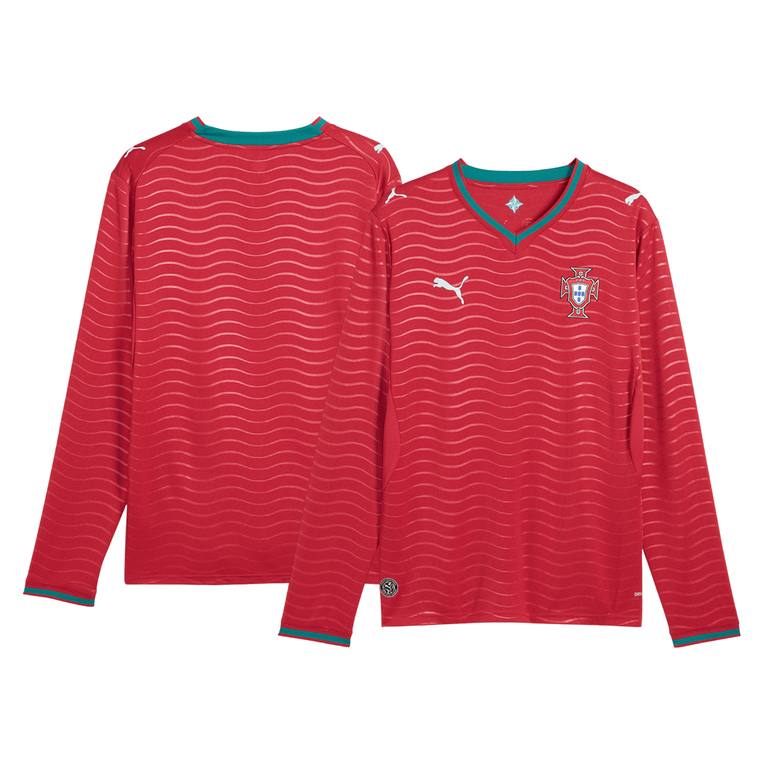 Portugal World Cup Langærmet Hjemmebanetrøje 2026 – Billede 8