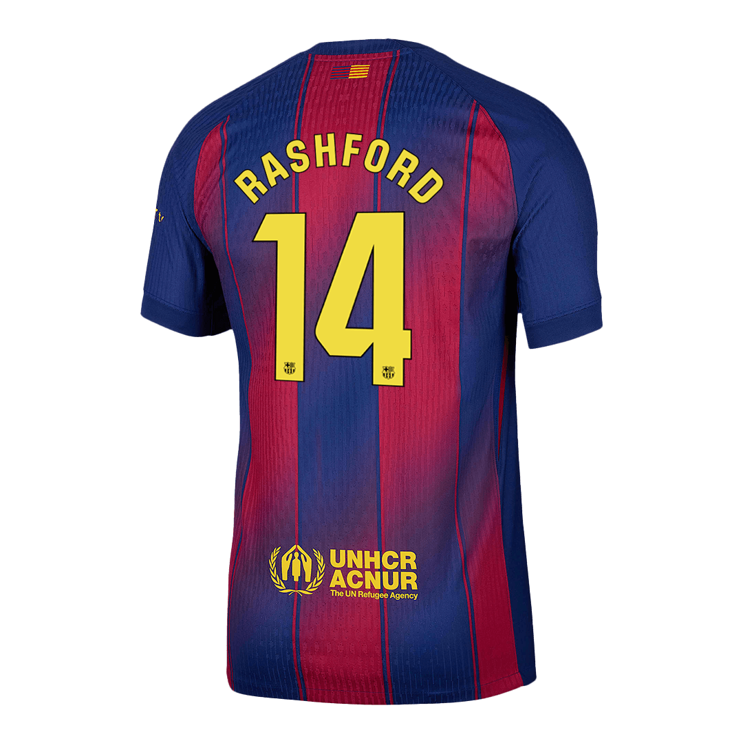 Barcelona Hjemmebanetrøje Spillerversion 2025/26 RASHFORD #14 – Billede 13