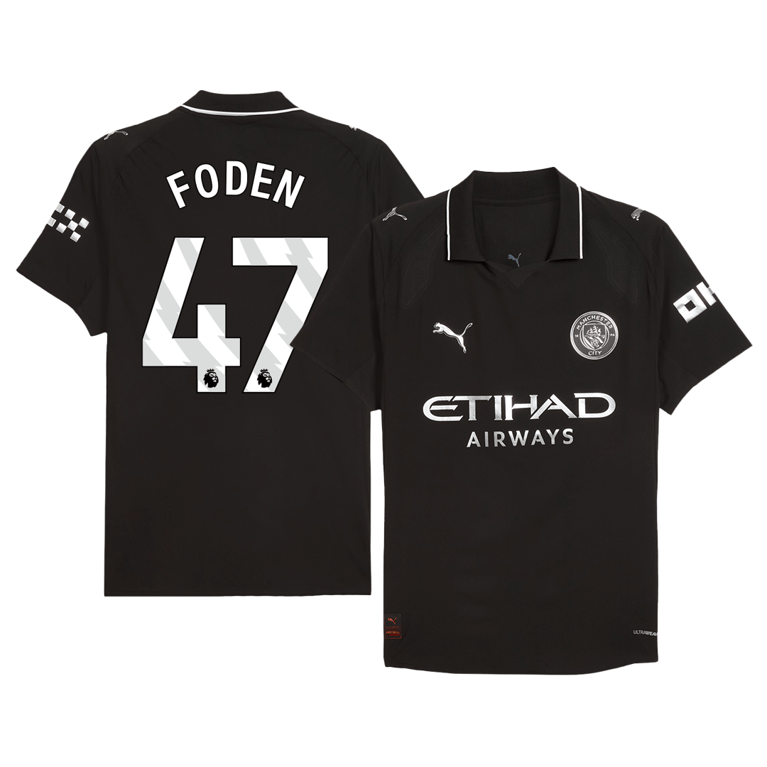 Manchester City Udebanetrøje Spillerversion 2025/26 FODEN #47
