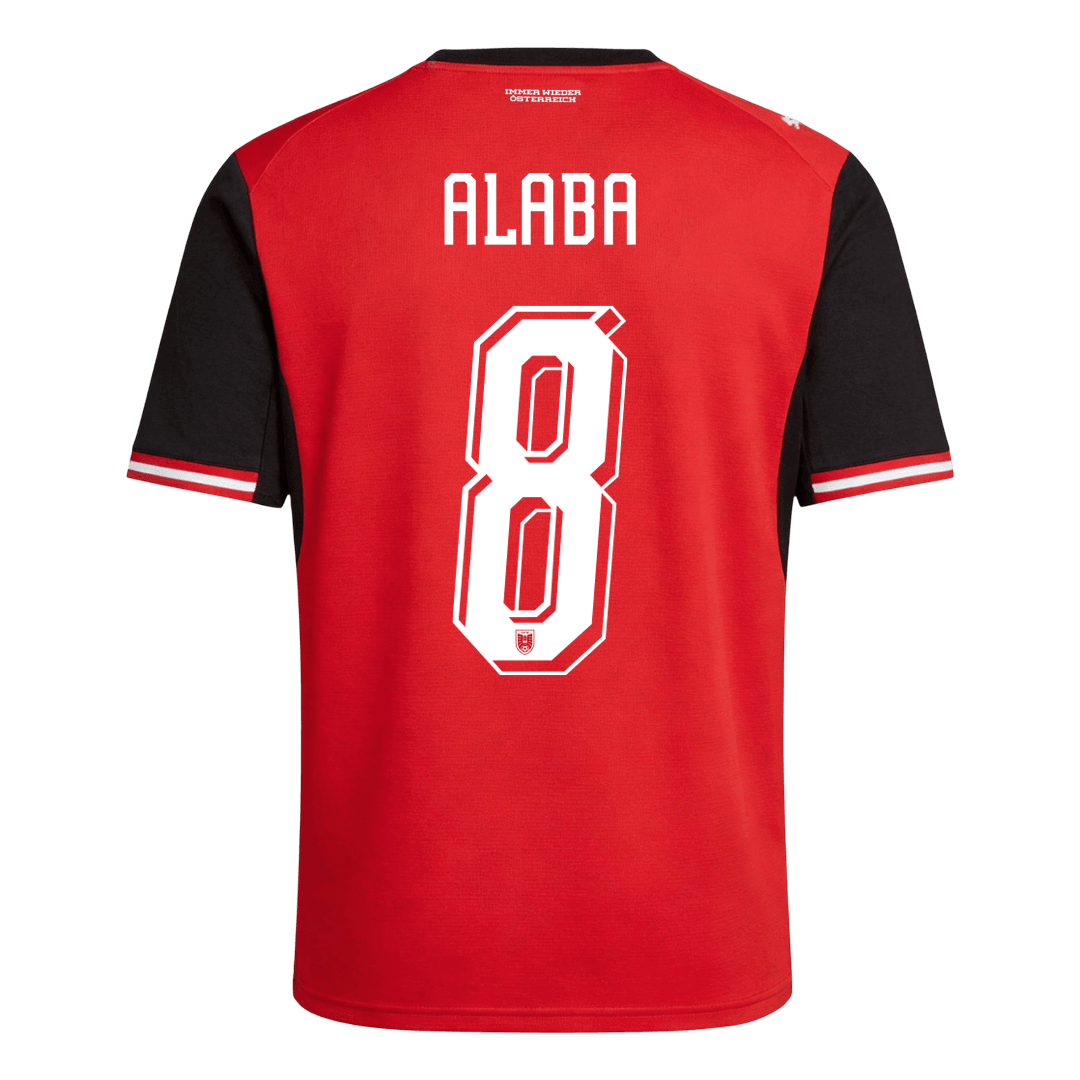 Austria World Cup Hjemmetrøje 2026 ALABA #8 – Billede 9