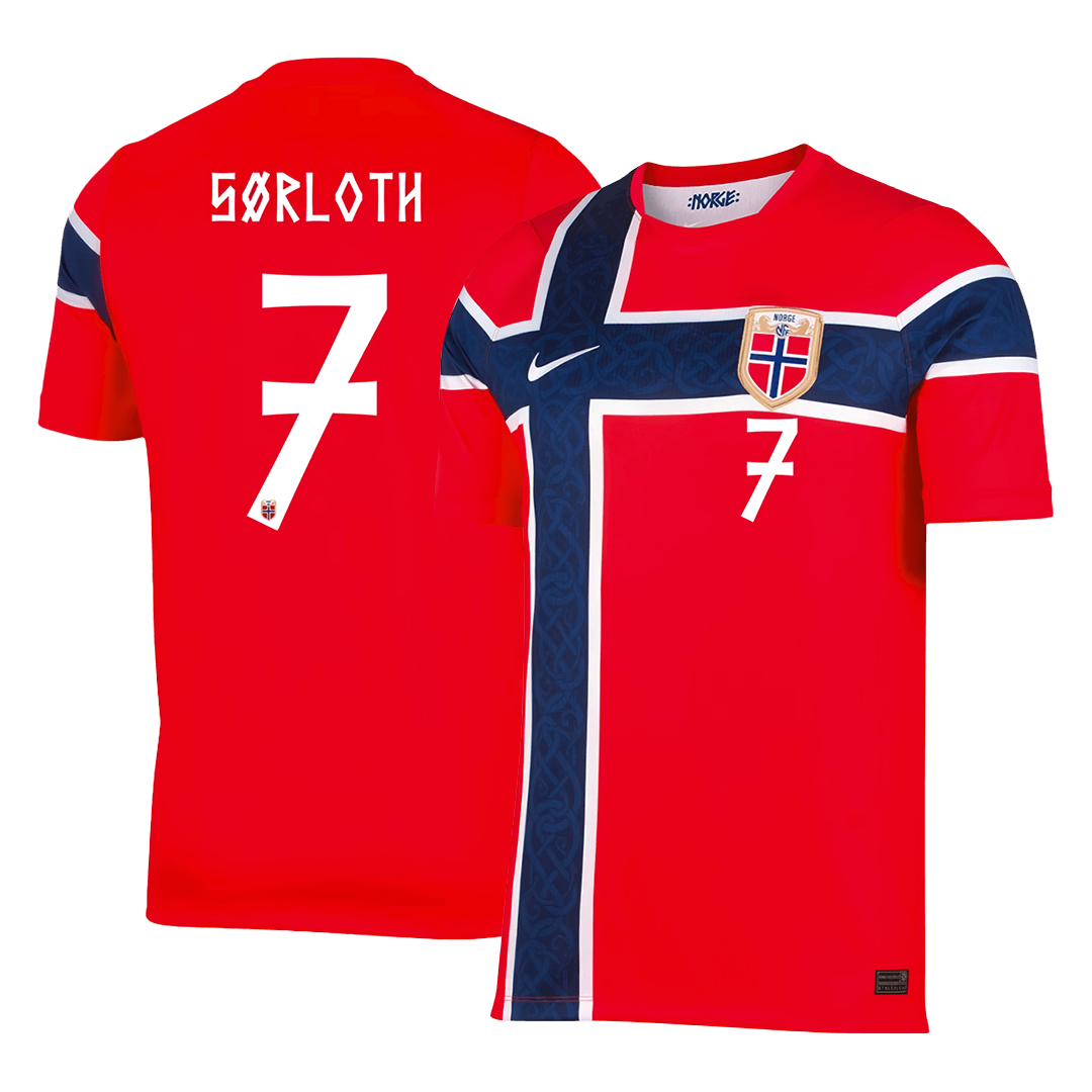 Norway World Cup Hjemmetrøje 2026 SØRLOTH #7 – Billede 2