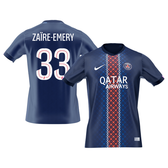 PSG Hjemmetrøje 2025/26 ZAïRE EMERY #33 [PREMIUM]