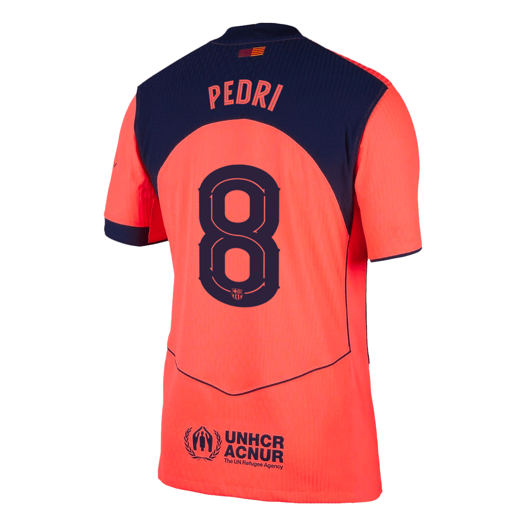 Barcelona Tredjebanetrøje Spillerversion 2025/26 UCL PEDRI #8 – Billede 12