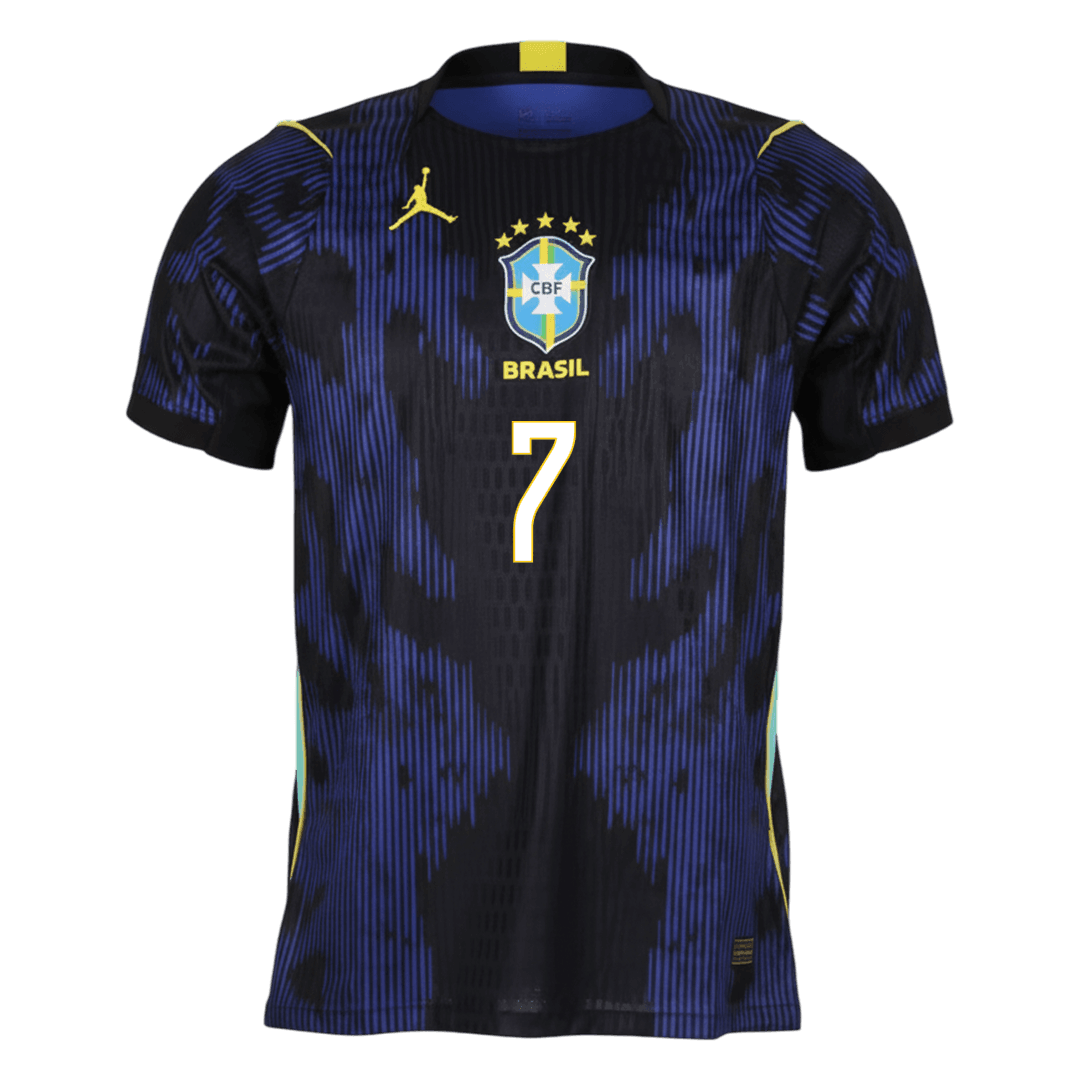 Brazil World Cup Udebanetrøje Spillerversion 2026 VINI JR. #7 – Billede 3