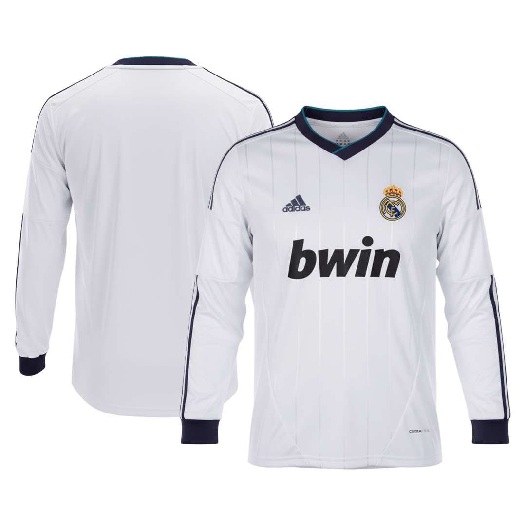 Real Madrid Retro Langærmet Hjemmebanetrøje 2012/13 – Billede 8