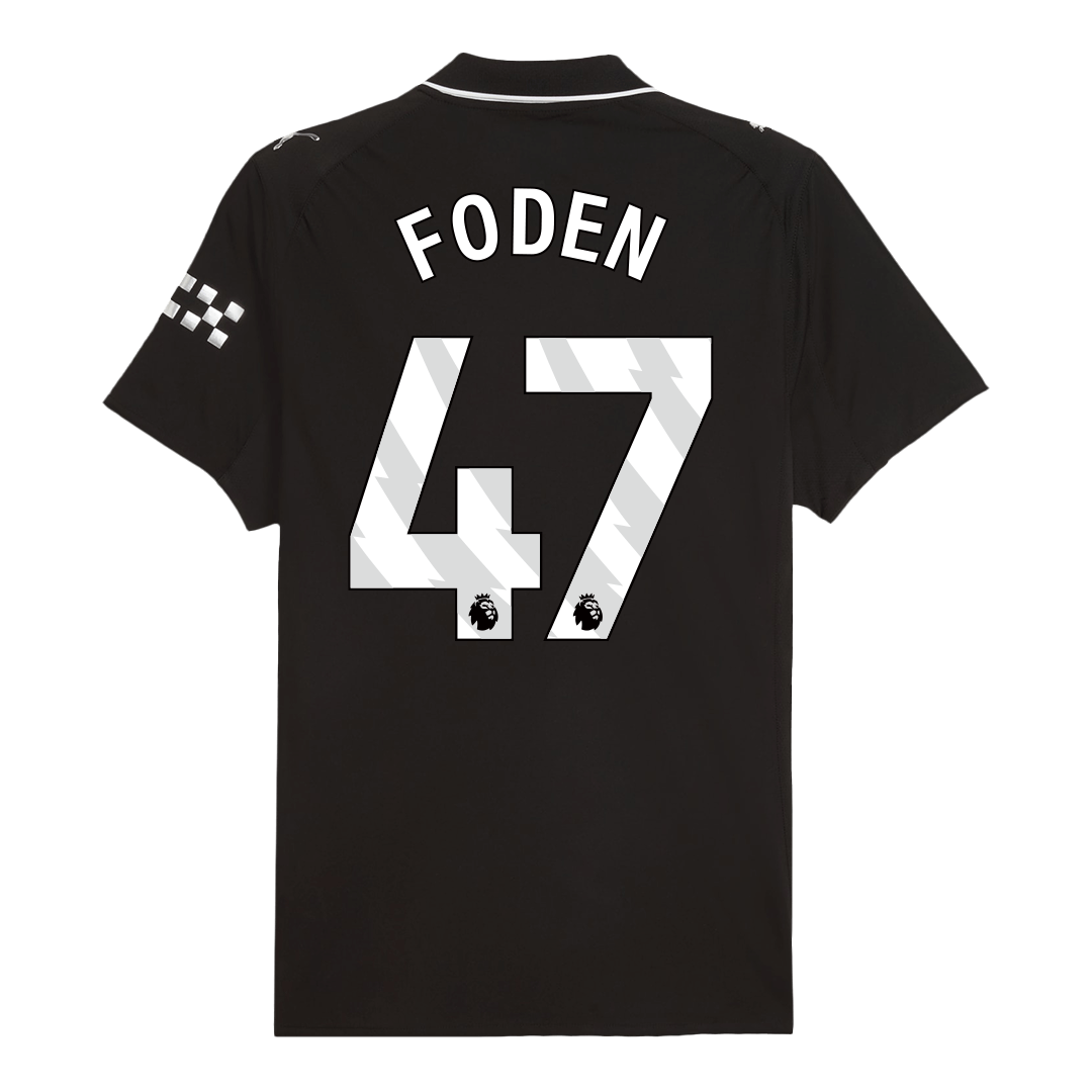 Manchester City Udebanetrøje Spillerversion 2025/26 FODEN #47 – Billede 4