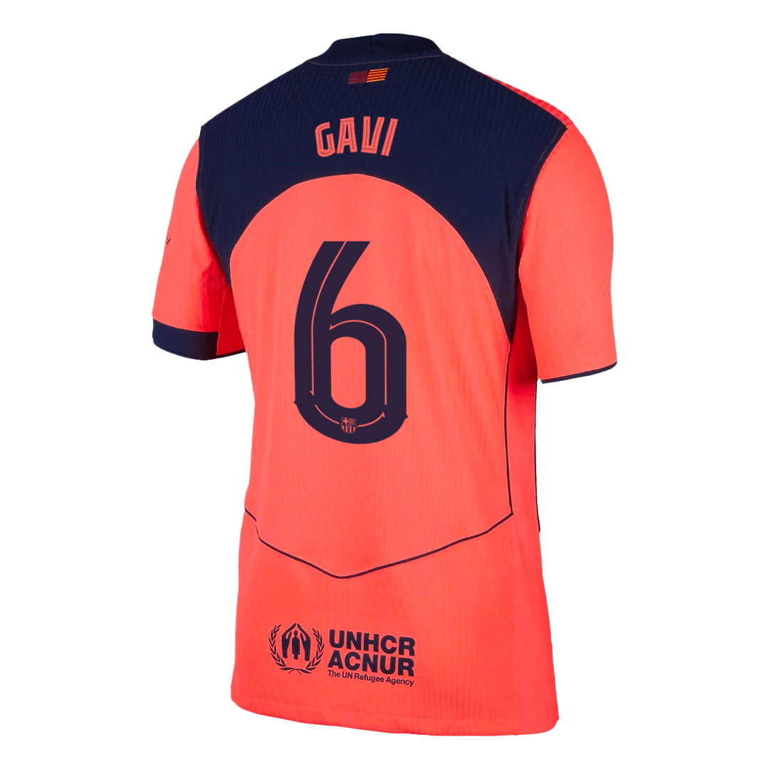 Barcelona Tredjebanetrøje Spillerversion 2025/26 UCL GAVI #6 – Billede 12