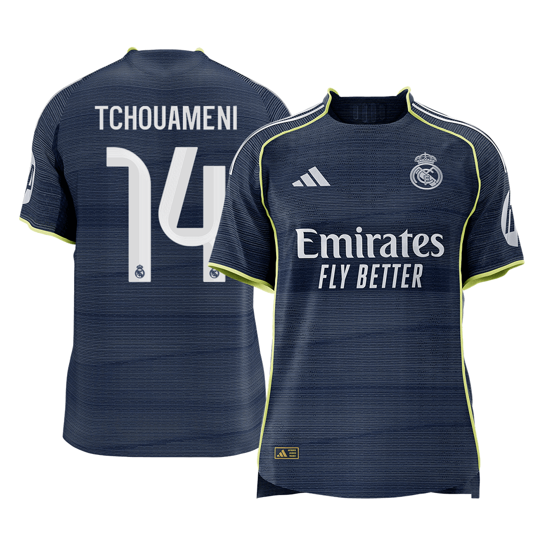 Real Madrid Udebanetrøje Spillerversion 2025/26 TCHOUAMENI #14 [PREMIUM]