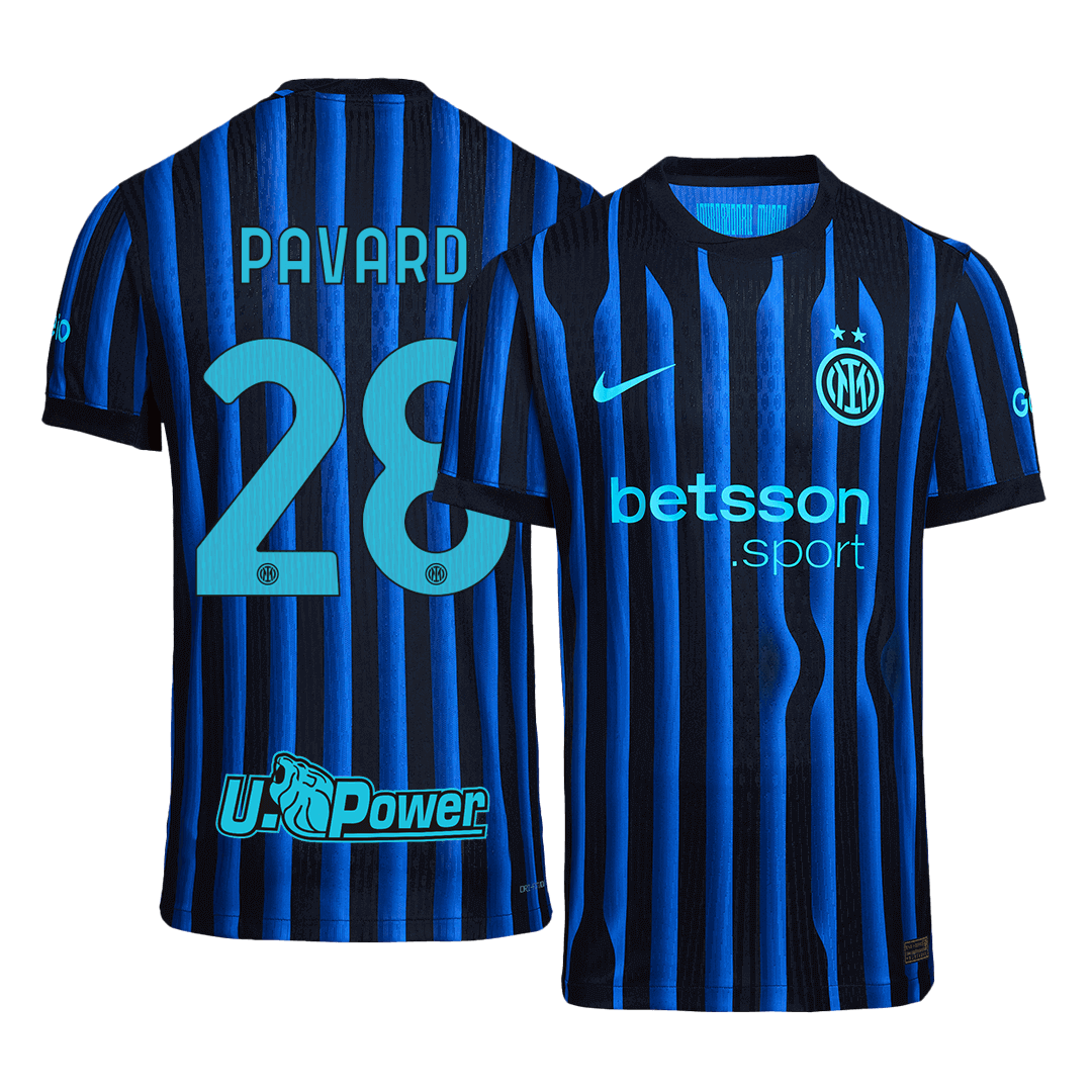 Inter Milan Hjemmebanetrøje Spillerversion 2025/26 PAVARD #28