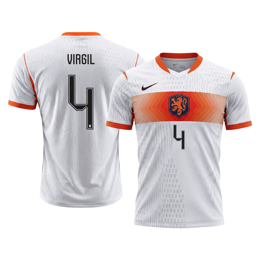 Netherlands World Cup Udebanetrøje Spillerversion 2026 VIRGIL #4