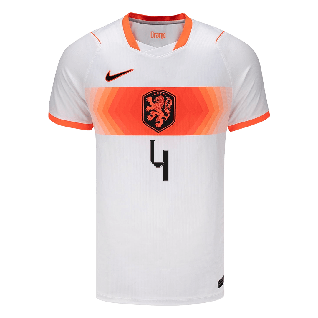 Netherlands World Cup Udebanetrøje 2026 VIRGIL #4 – Billede 2