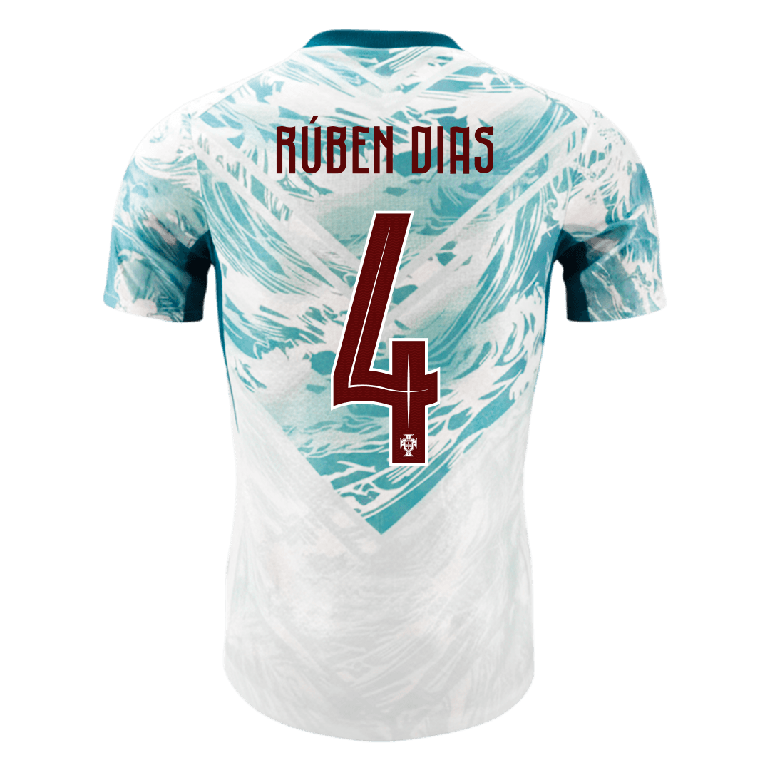 Portugal World Cup Udebanetrøje Spillerversion 2026 RÚBEN DIAS #4 – Billede 9