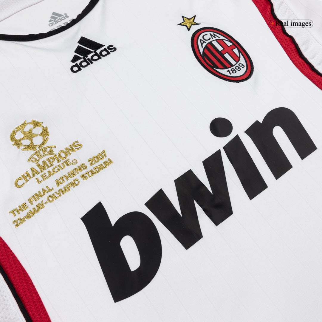 AC Milan Retro Langærmet Udebanetrøje 2006/07 – Billede 5