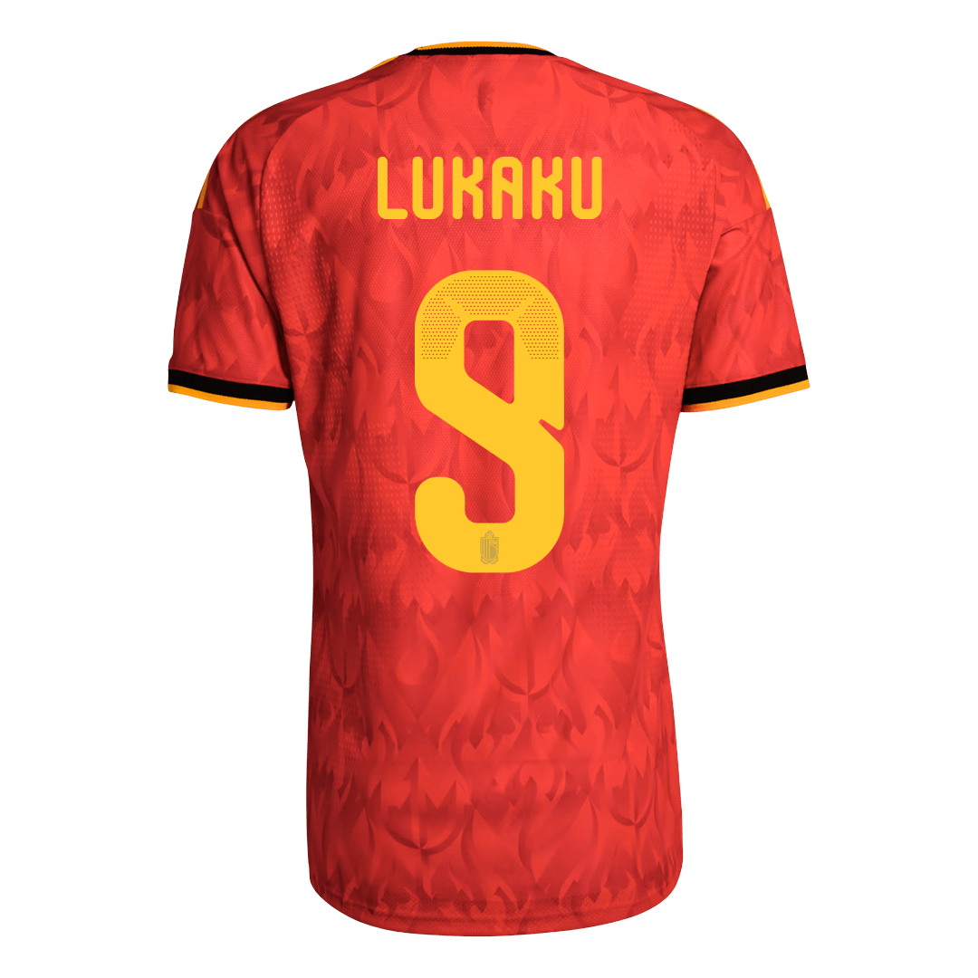 Belgium World Cup Hjemmebanetrøje Spillerversion 2026 LUKAKU #9 – Billede 9