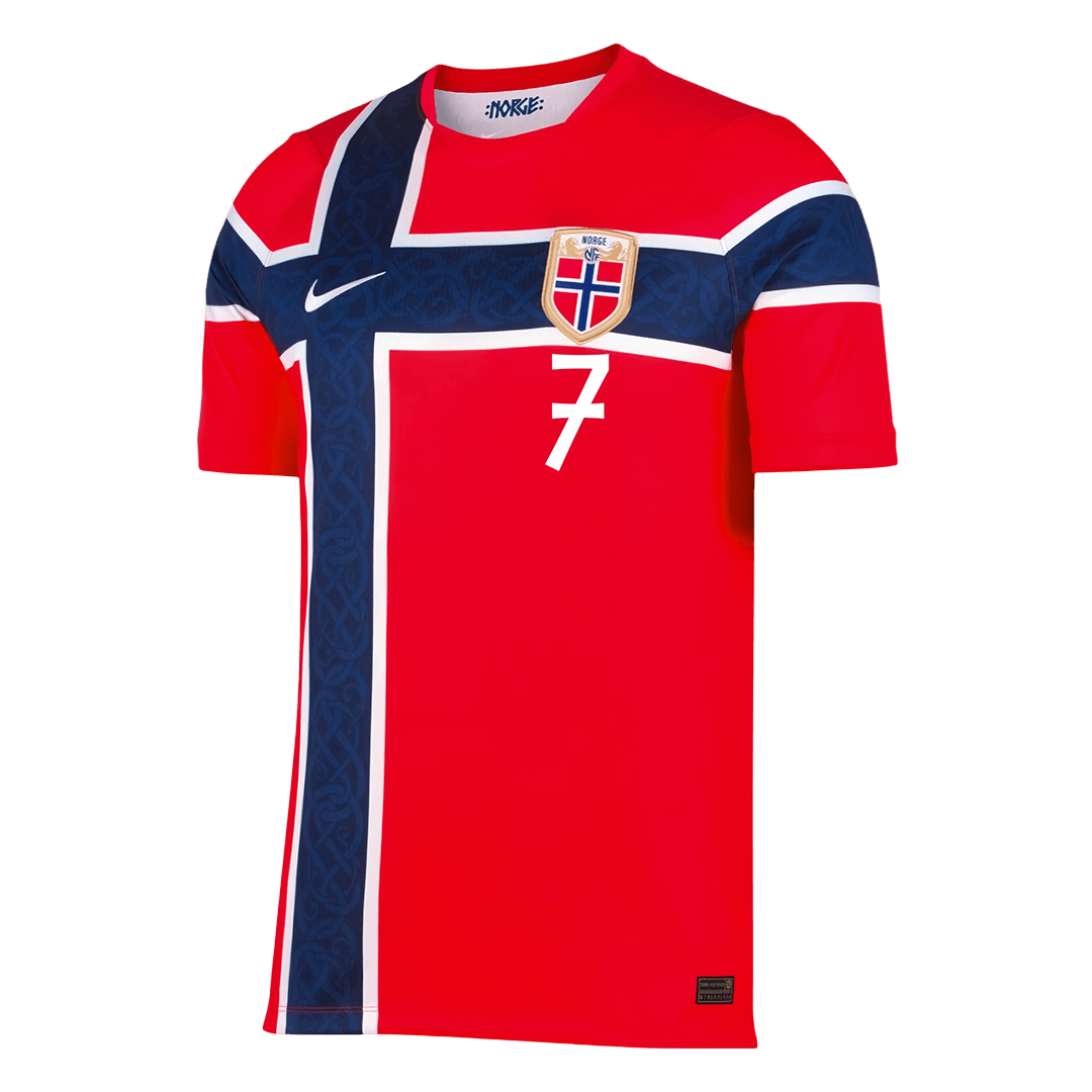Norway World Cup Hjemmetrøje 2026 SØRLOTH #7 – Billede 3
