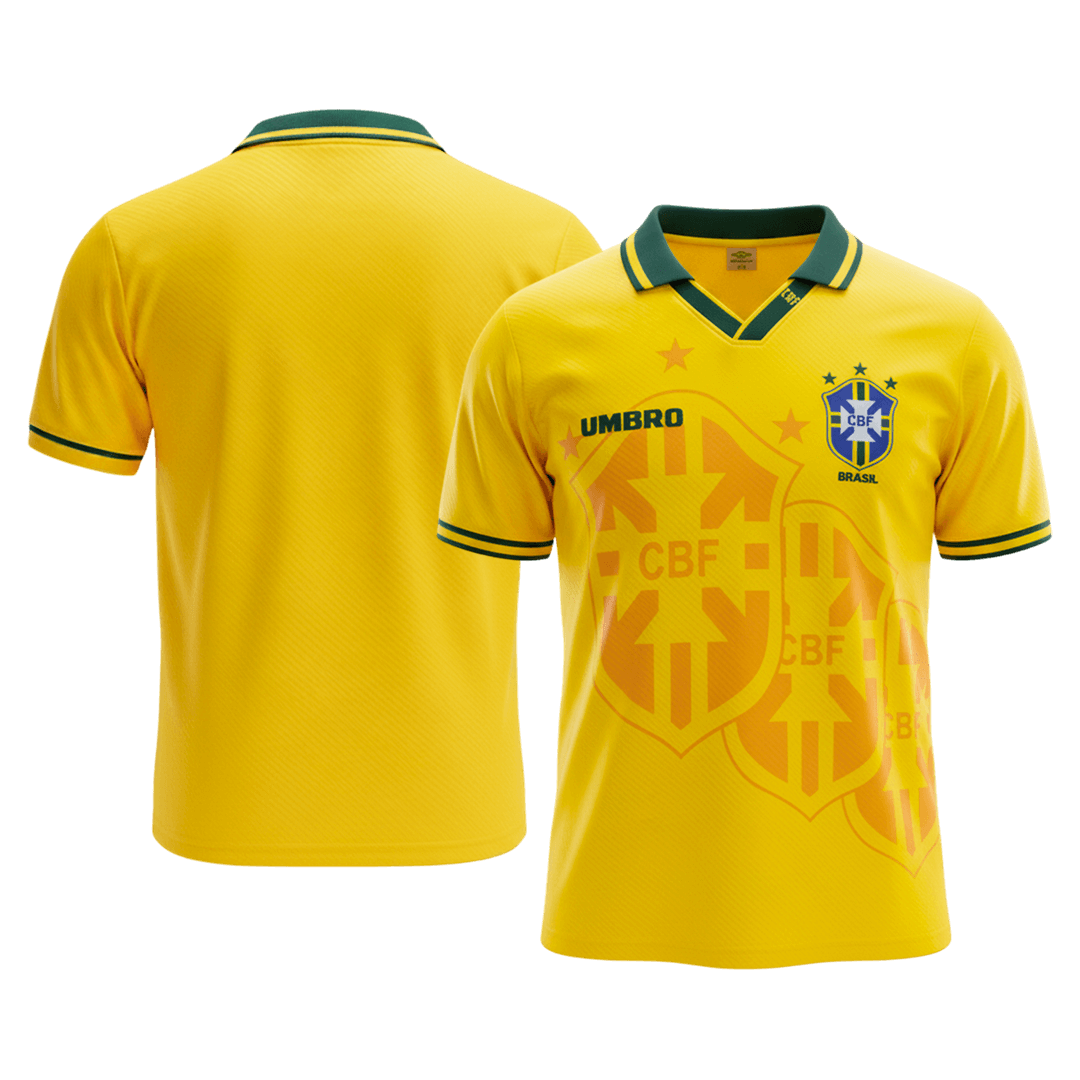 Brazil Retro Hjemmebanetrøje 1994 – Billede 7