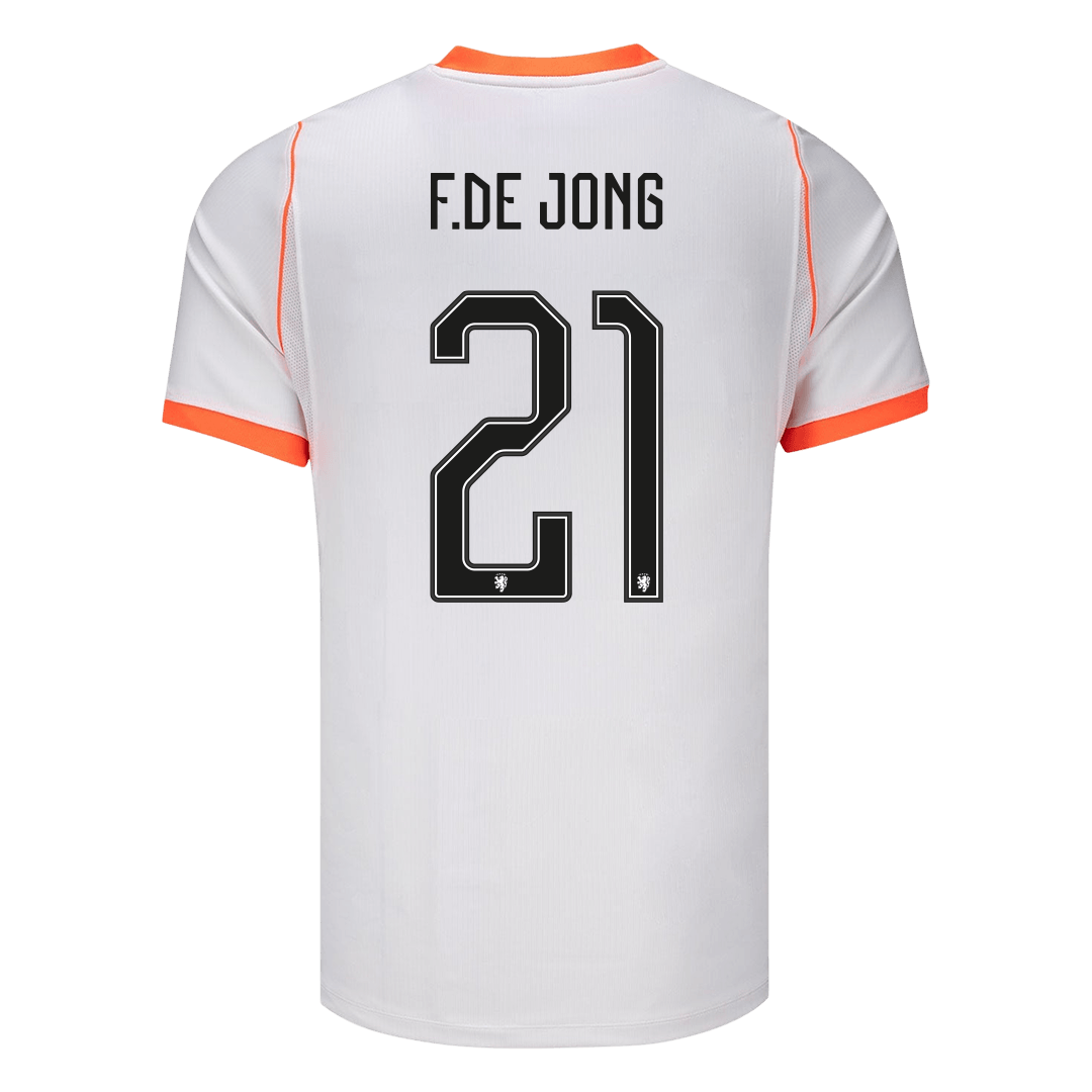 Netherlands World Cup Udebanetrøje 2026 F.DE JONG #21 – Billede 3
