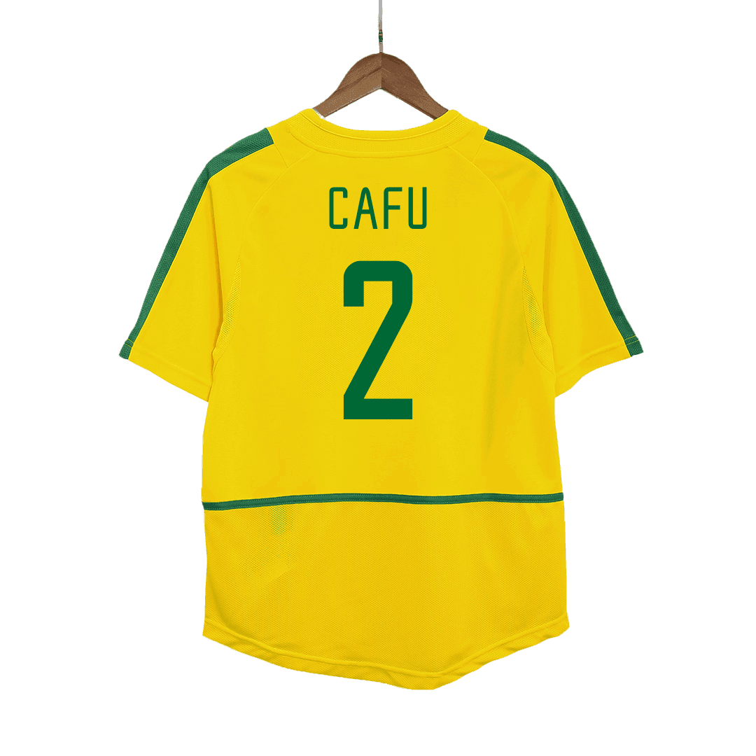 Brazil Retro Hjemmebanetrøje 2002/03 CAFU #2