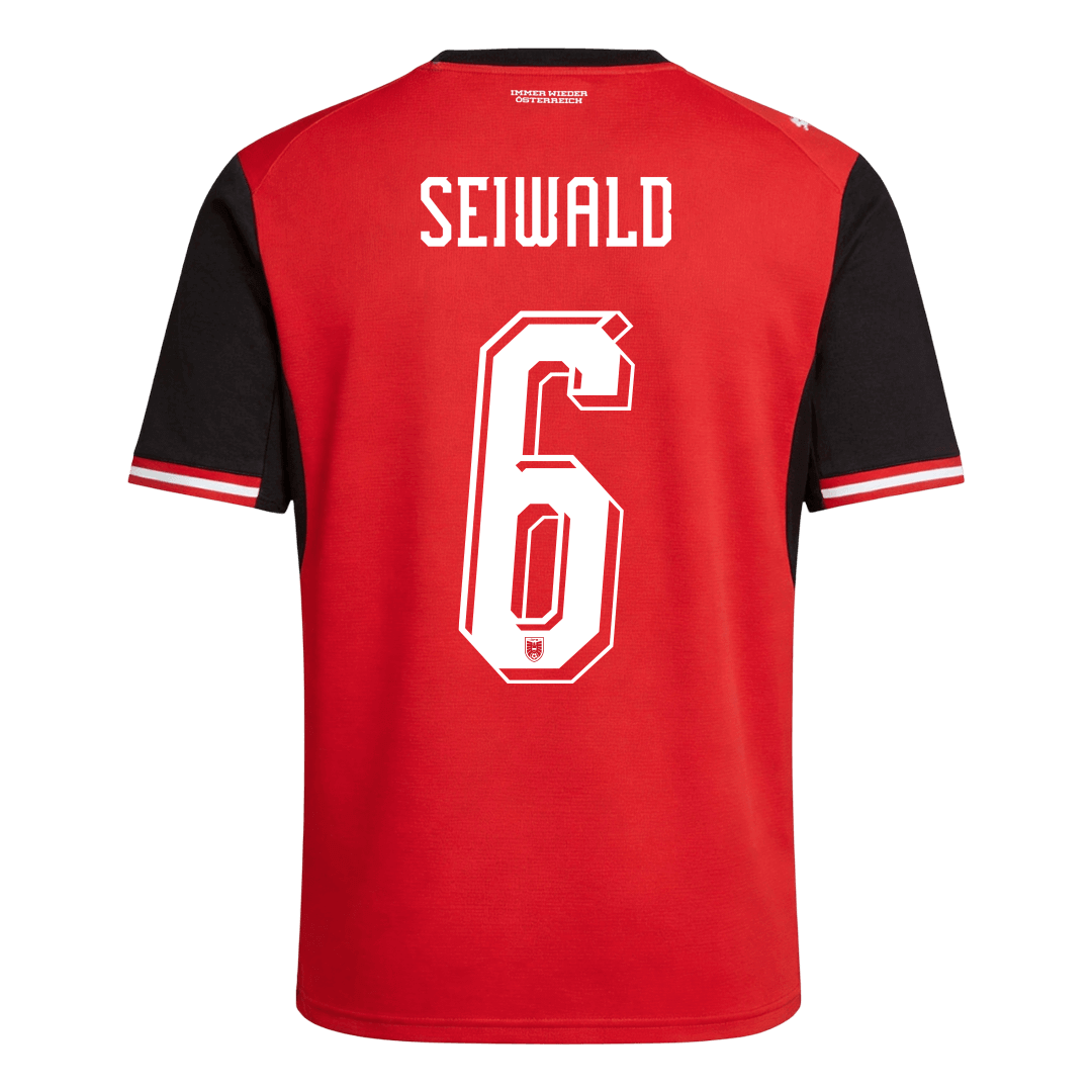 Austria World Cup Hjemmetrøje 2026 SEIWALD #6 – Billede 9