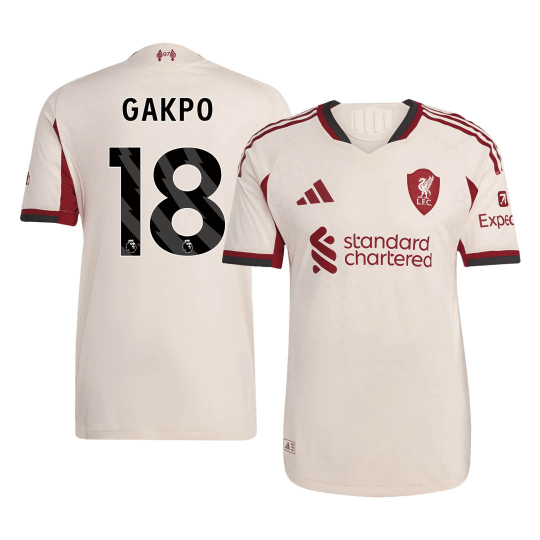 Liverpool Udebanetrøje Spillerversion 2025/26 GAKPO #18