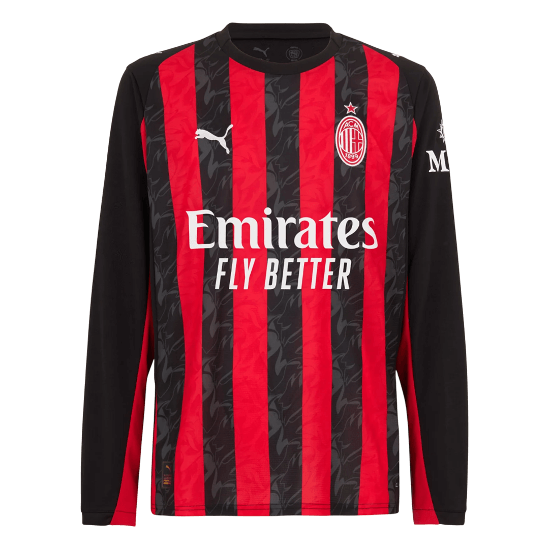 AC Milan Langærmet Hjemmebanetrøje 2025/26