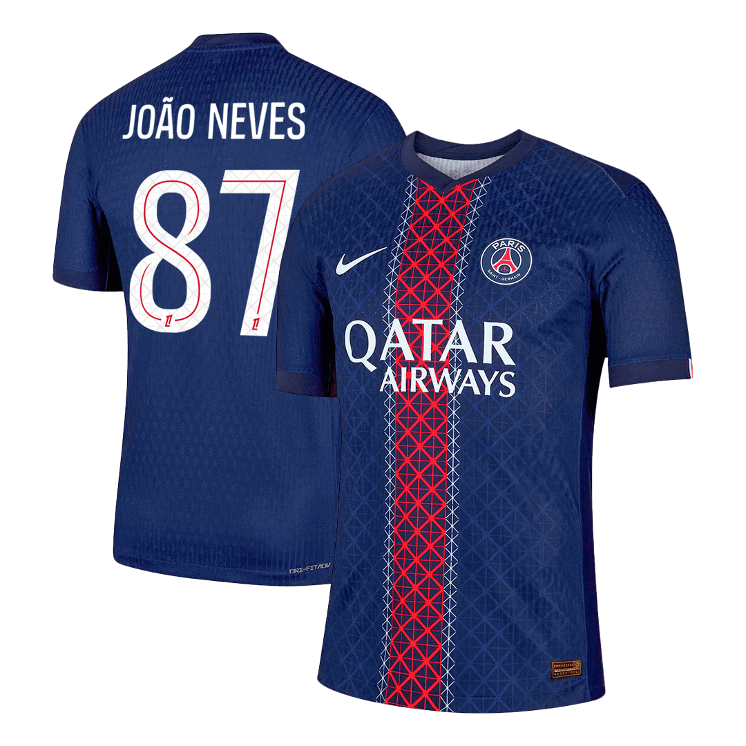 PSG 2025/26 Koti Pelipaita (Player Version) Miesten JO?O NEVES #87