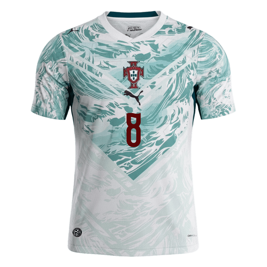 Portugal World Cup 2026 Vieras Pelipaita Miesten B.FERNANDES #8 - kuva 2