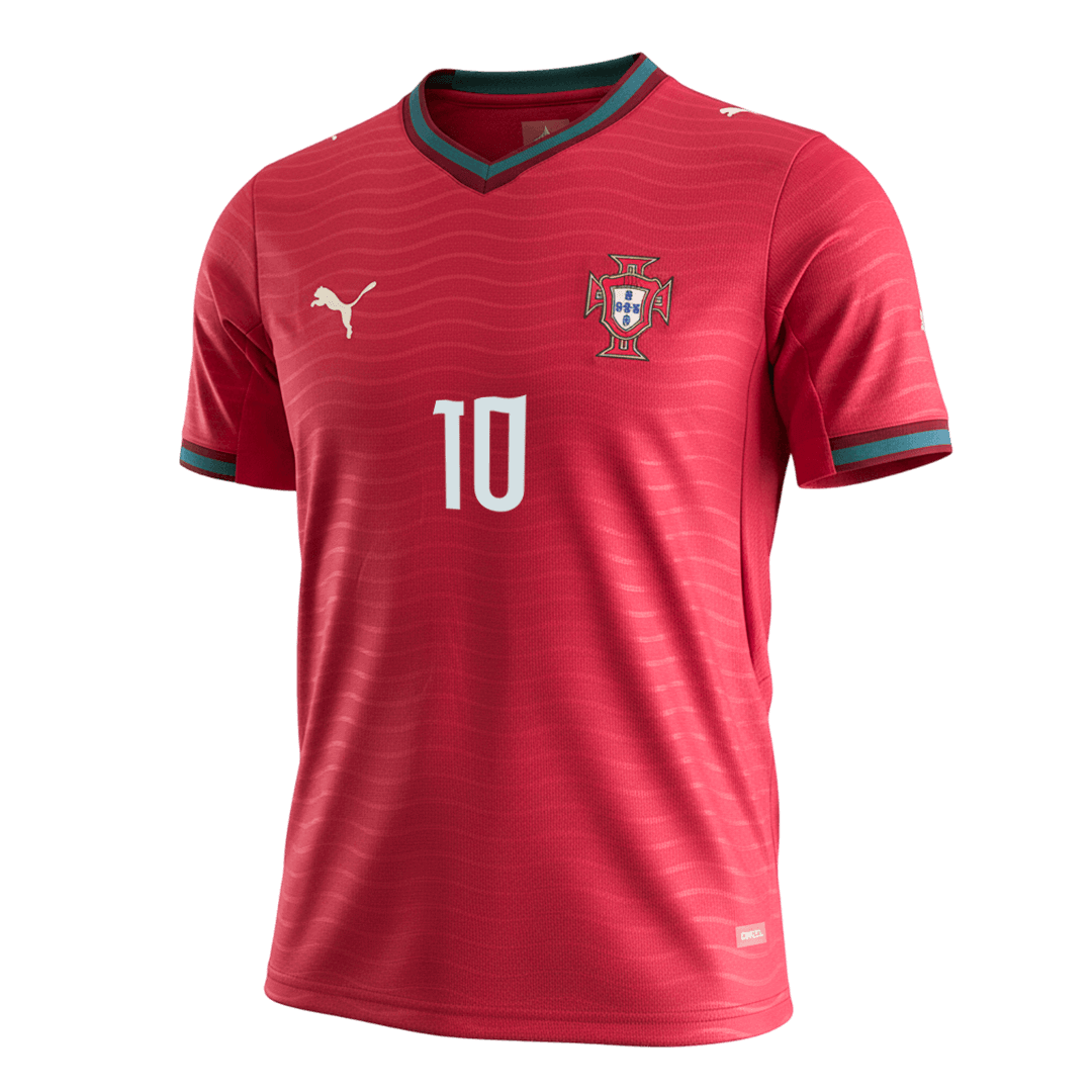 Portugal World Cup 2026 Koti Pelipaita Miesten BERNARDO #10 [PREMIUM] - kuva 9
