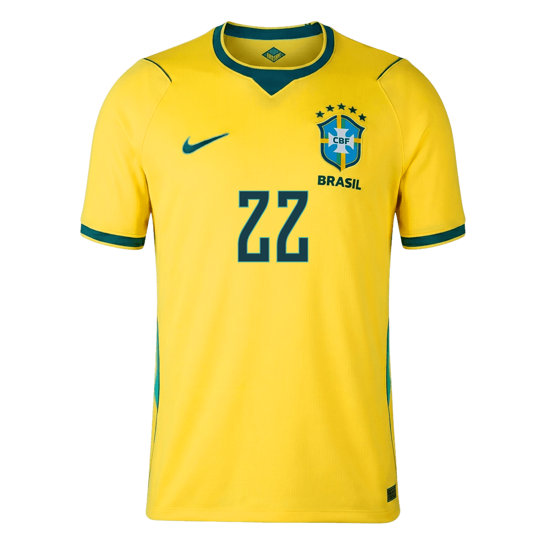 Brazil World Cup 2026 Koti Pelipaita Miesten JO?O PEDRO #22 - kuva 5