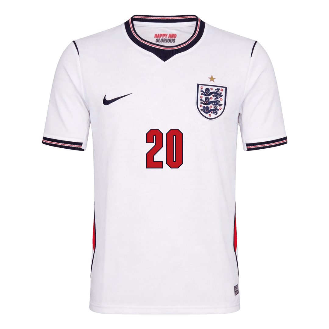 England World Cup 2026 Koti Pelipaita Miesten PALMER #20 - kuva 2