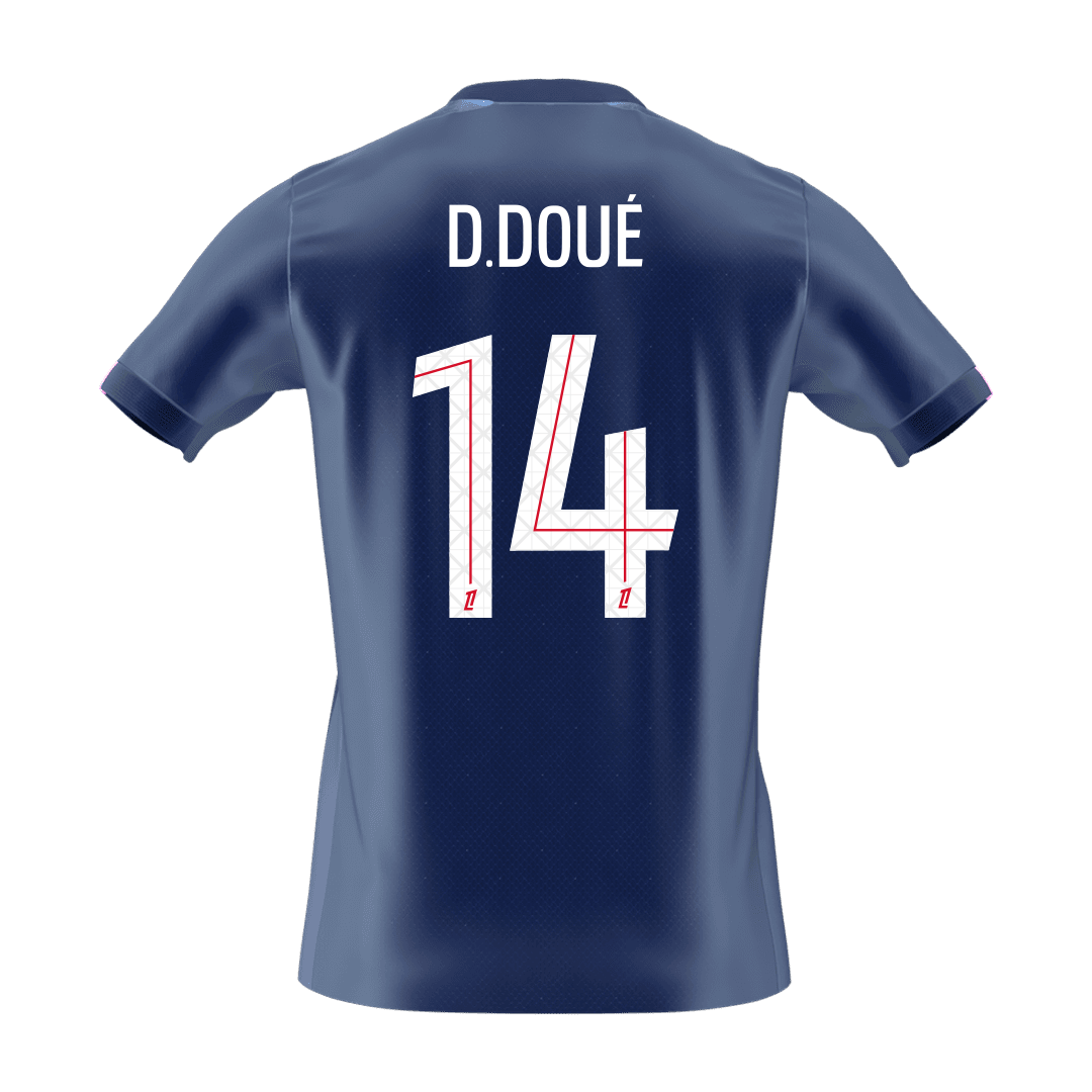PSG 2025/26 Koti Pelipaita Miesten D.DOUé #14 [PREMIUM] - kuva 8