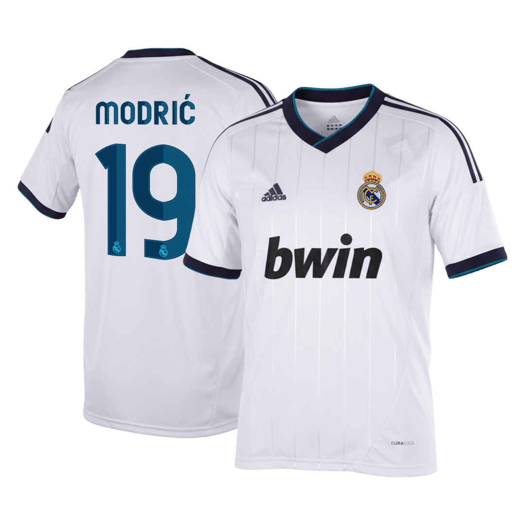 Real Madrid 2012/13 Koti Retro -pelipaita Miesten Modrić #19
