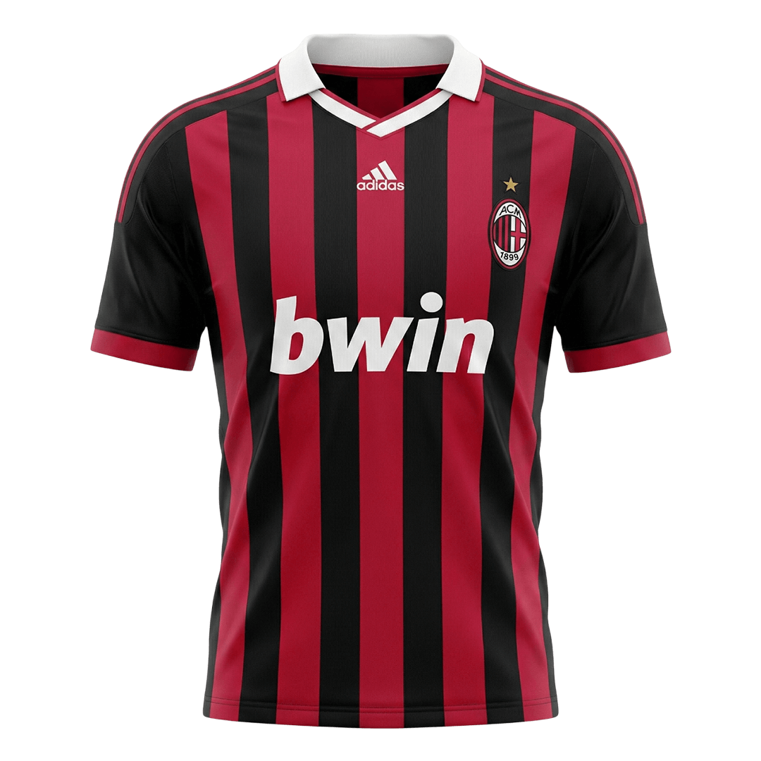 AC Milan 2009/10 Koti Retro -pelipaita Miesten