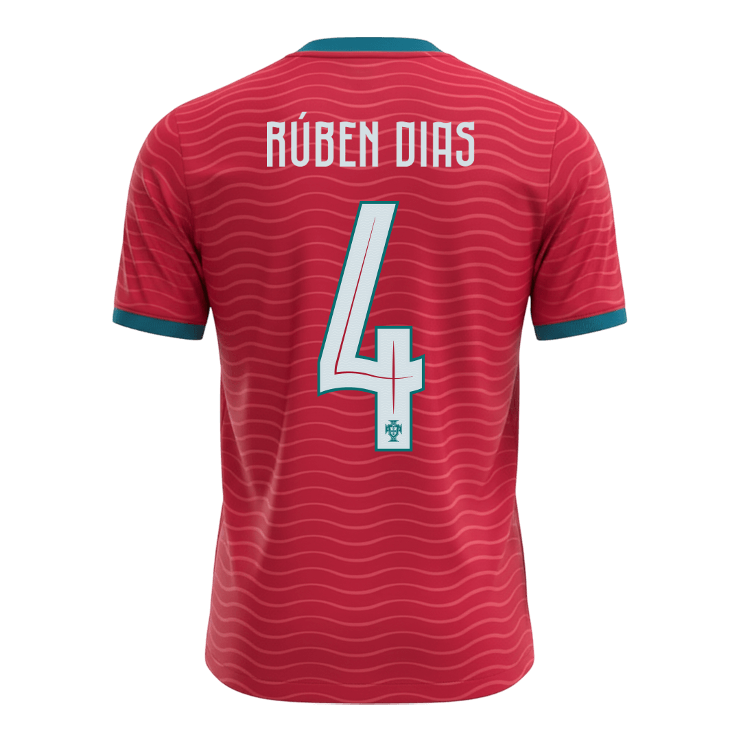 Portugal World Cup 2026 Koti Pelipaita Miesten RúBEN DIAS #4 [PREMIUM] - kuva 8