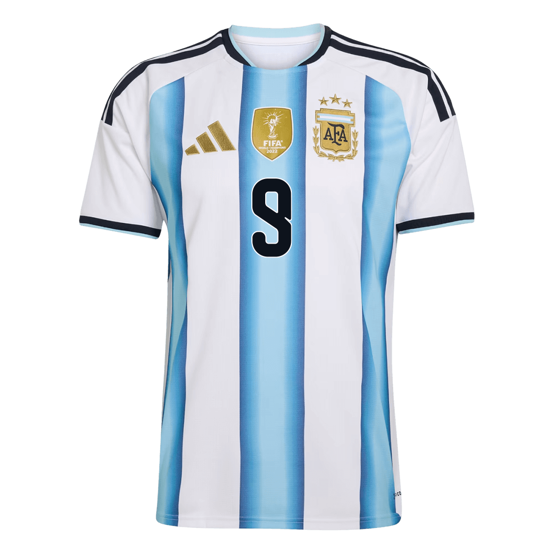 Argentina World Cup 2026 Koti Pelipaita Miesten J. ALVAREZ #9 [PREMIUM] - kuva 3