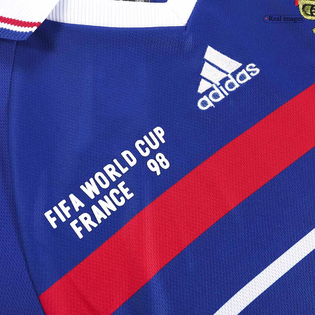 France World Cup 1998 Koti Retro -pelipaita Miesten ZIDANE #10 - kuva 6