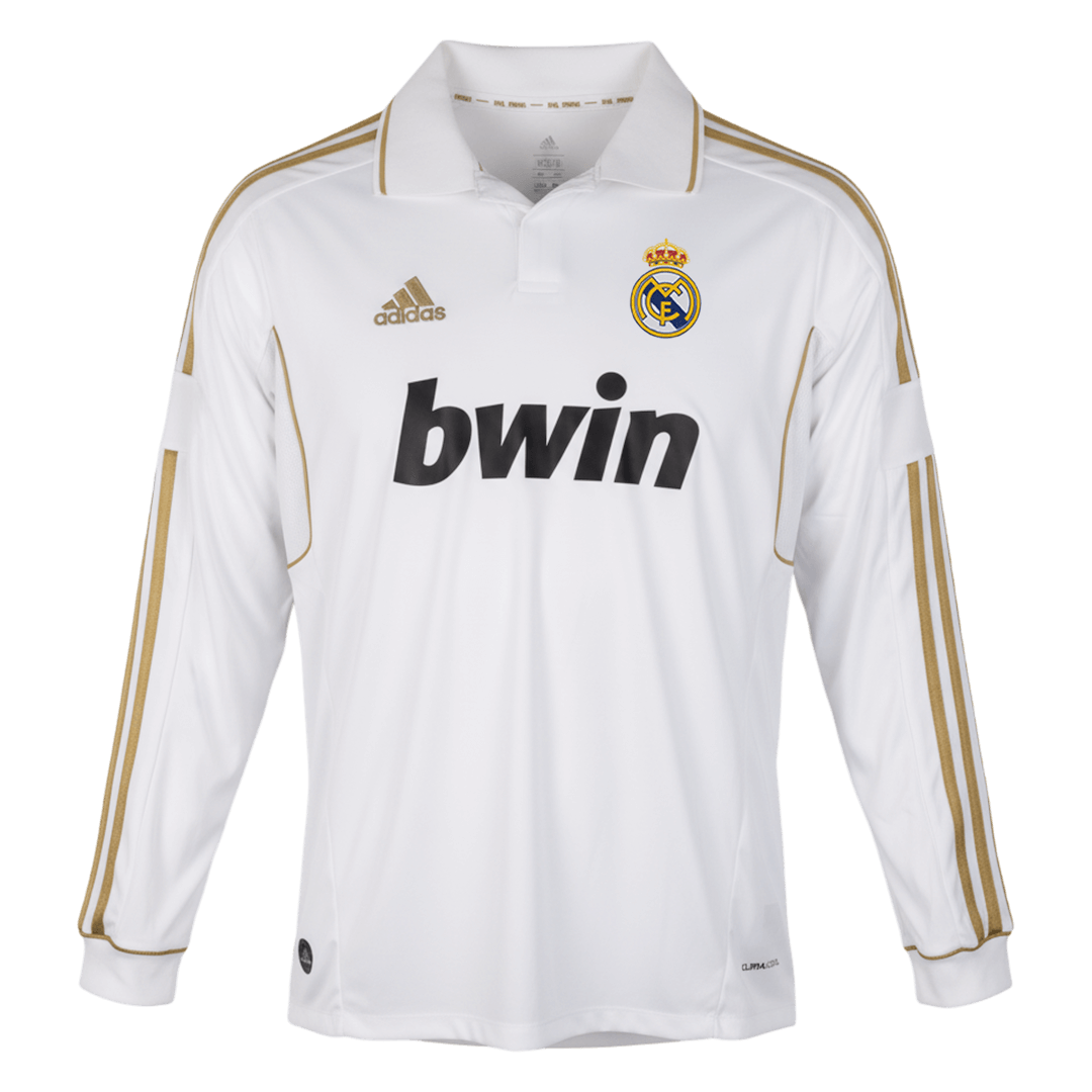 Real Madrid 2011/12 Koti Pitk?hihainen Retro -pelipaita Miesten