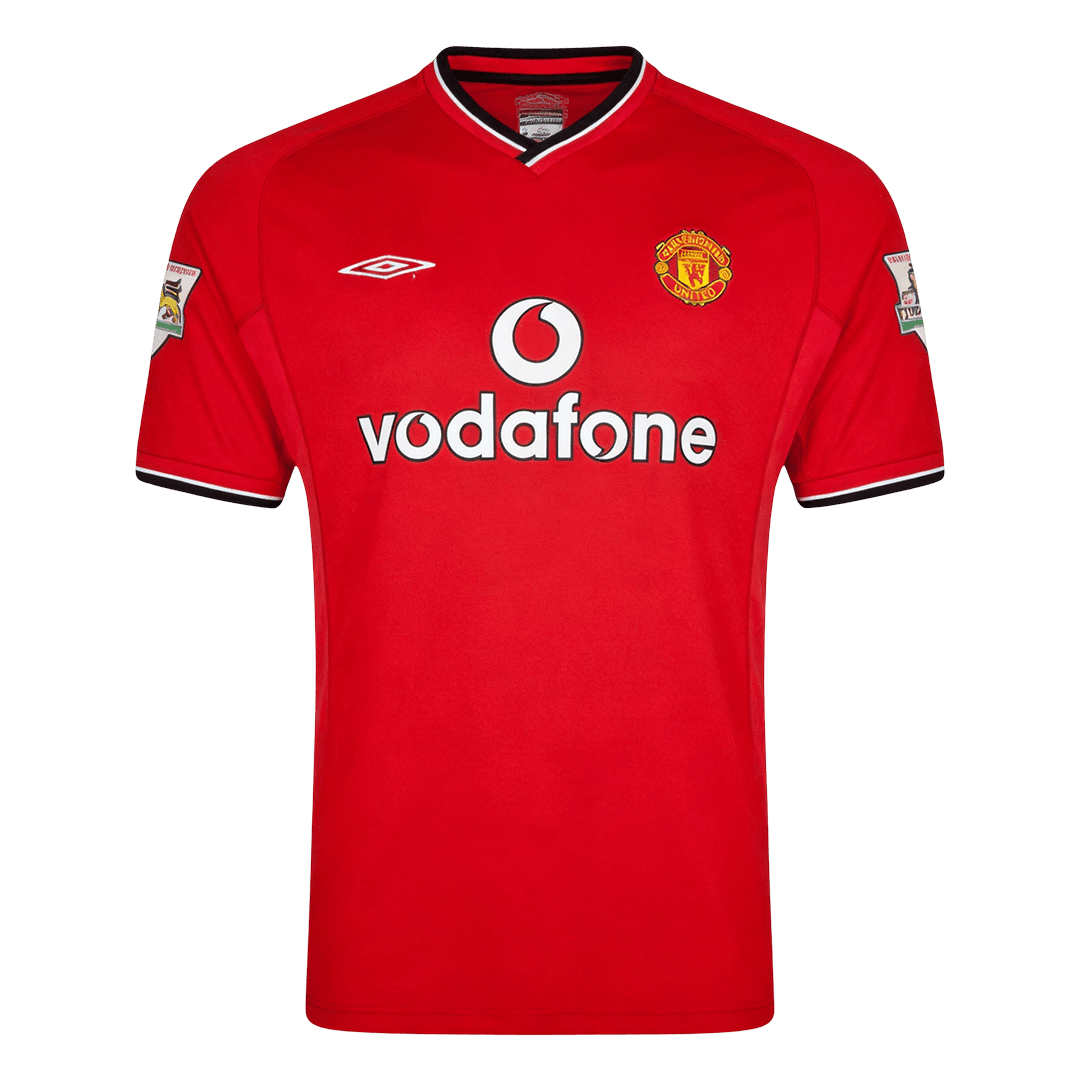 Manchester United 2000/02 Koti Retro -pelipaita Miesten