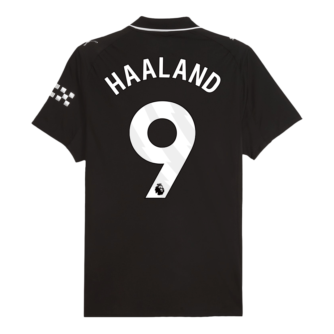 Manchester City 2025/26 Vieras Pelipaita (Player Version) Miesten HAALAND #9 - kuva 4