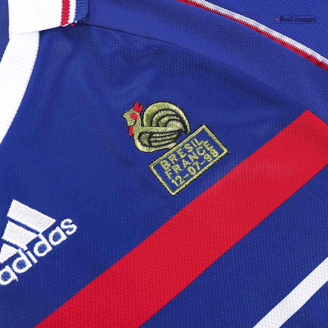 France World Cup 1998 Koti Retro -pelipaita Miesten ZIDANE #10 - kuva 5